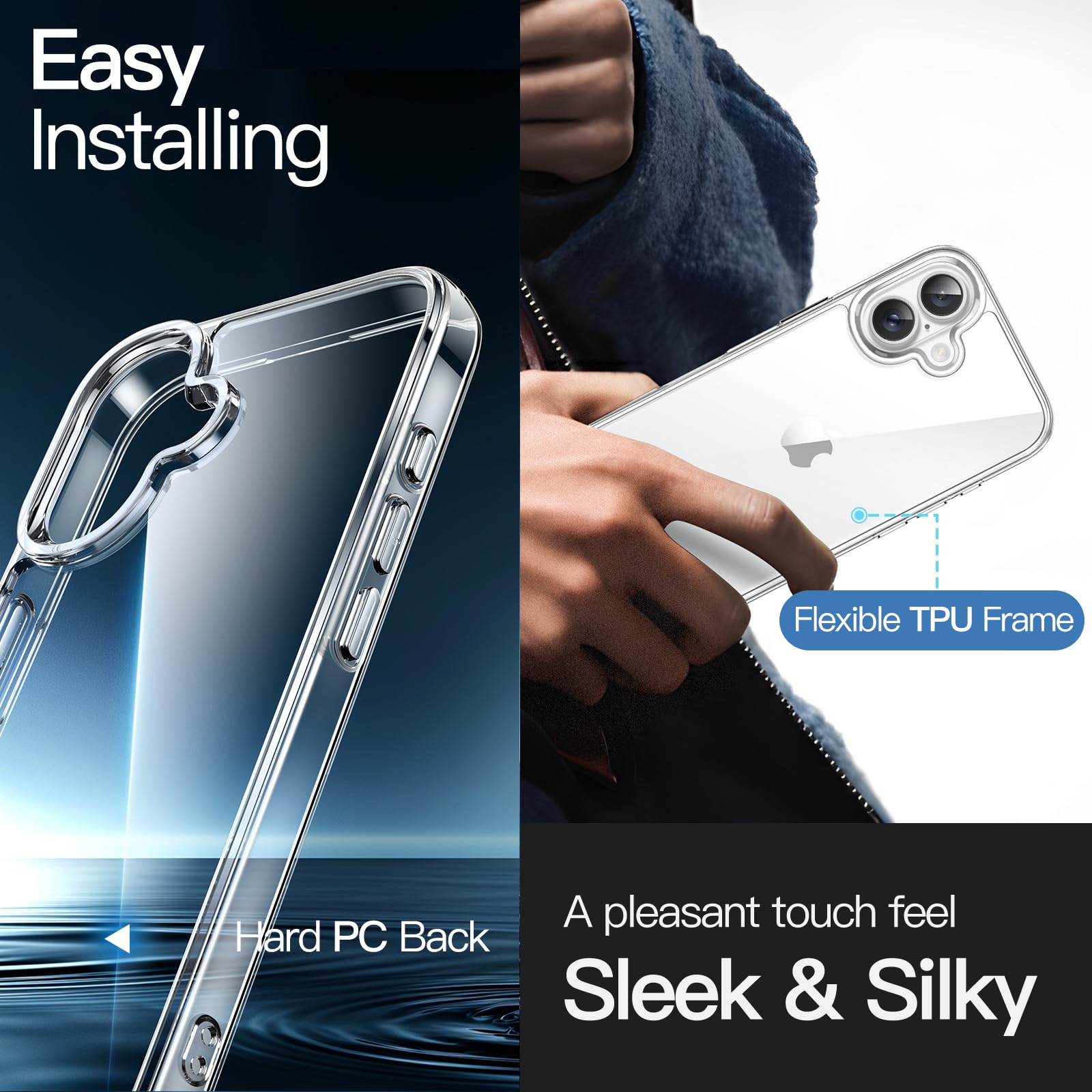 Foto 5 pulgar | Funda Jetech 5 En 1 Para Iphone 16 De 6.1 Pulgadas Con Protectores - Venta Internacional.