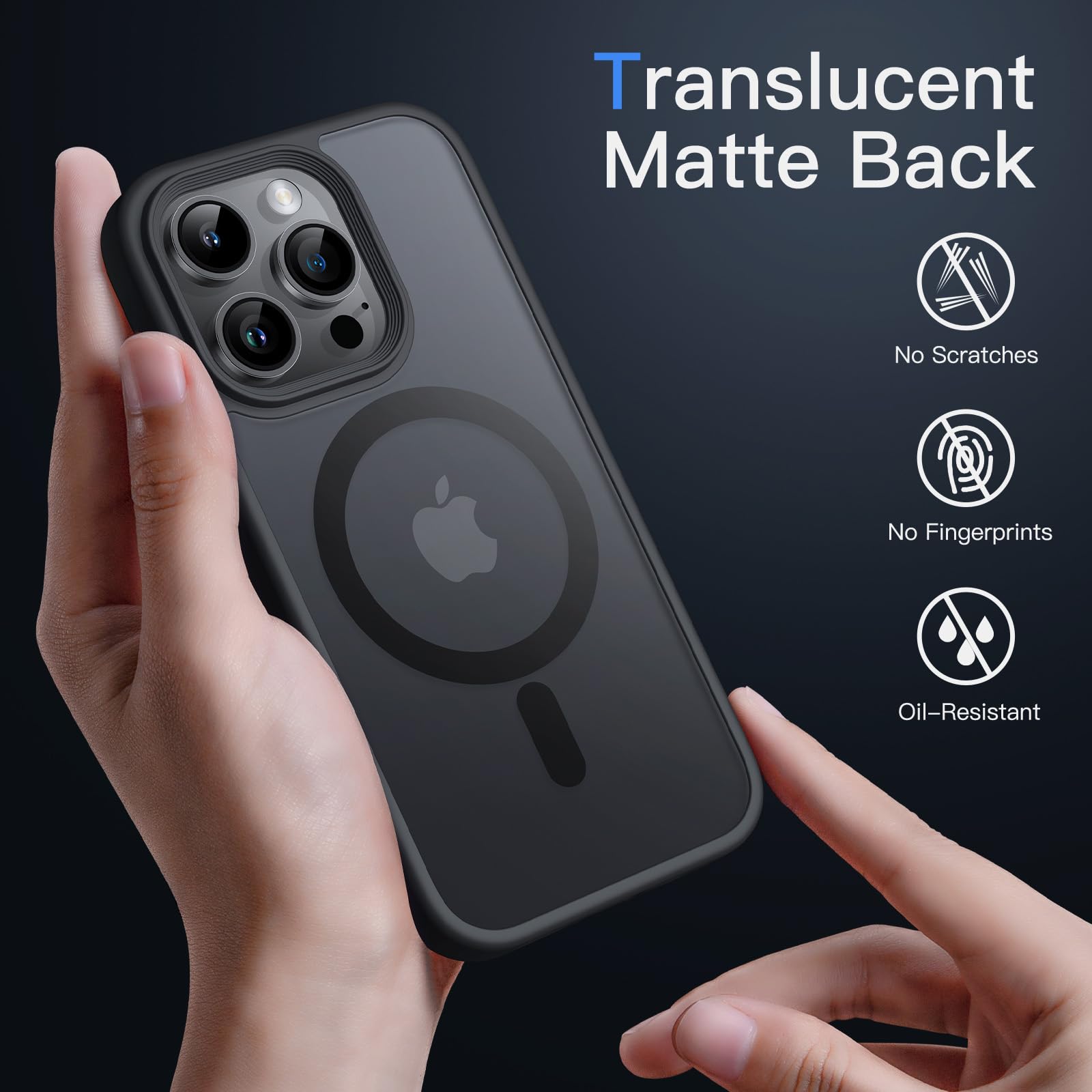 Foto 5 pulgar | Funda Jetech Magnetic Para Iphone 14 Pro Max De 6.7 Pulgadas, Negra - Venta Internacional.