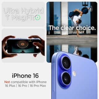 Foto 2 | Funda Para Teléfono Spigen Ultra Hybrid T Magfit Para Iphone 16 - Blanca - Venta Internacional.