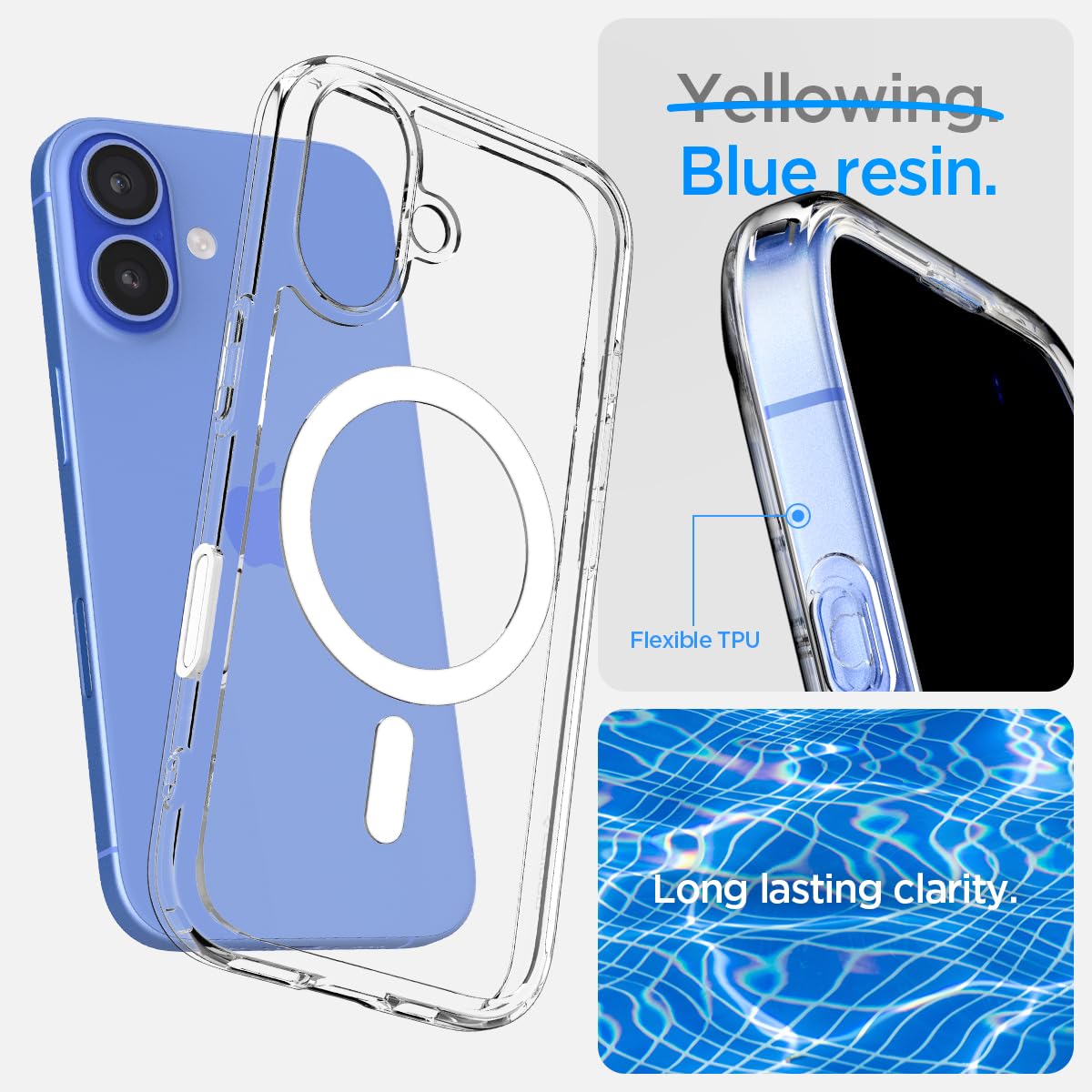 Foto 8 pulgar | Funda Para Teléfono Spigen Ultra Hybrid T Magfit Para Iphone 16 - Blanca - Venta Internacional.