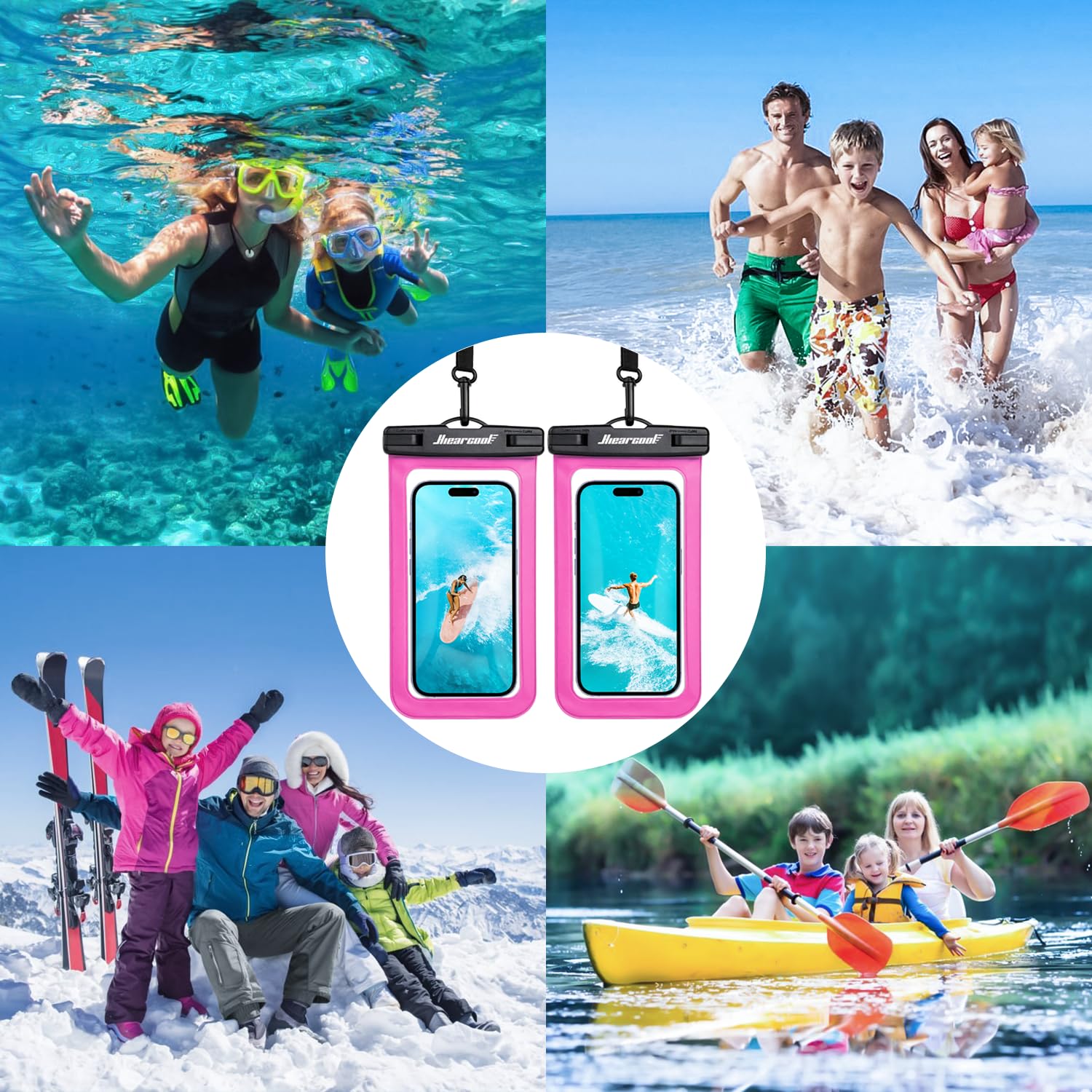 Foto 8 pulgar | Funda Impermeable Hiearcool Para Iphone 16, 15, 14, 13 Pro Max - Venta Internacional.
