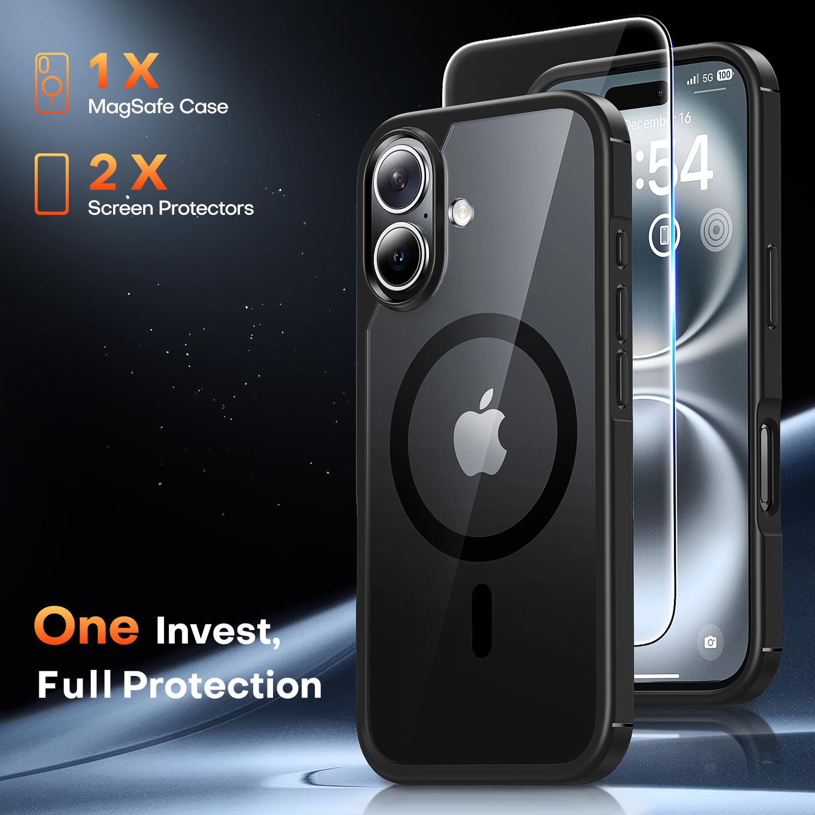 Foto 4 pulgar | Funda Tauri 3 En 1 Para Iphone 16 Plus Con 2 Protectores De Pantalla - Venta Internacional.