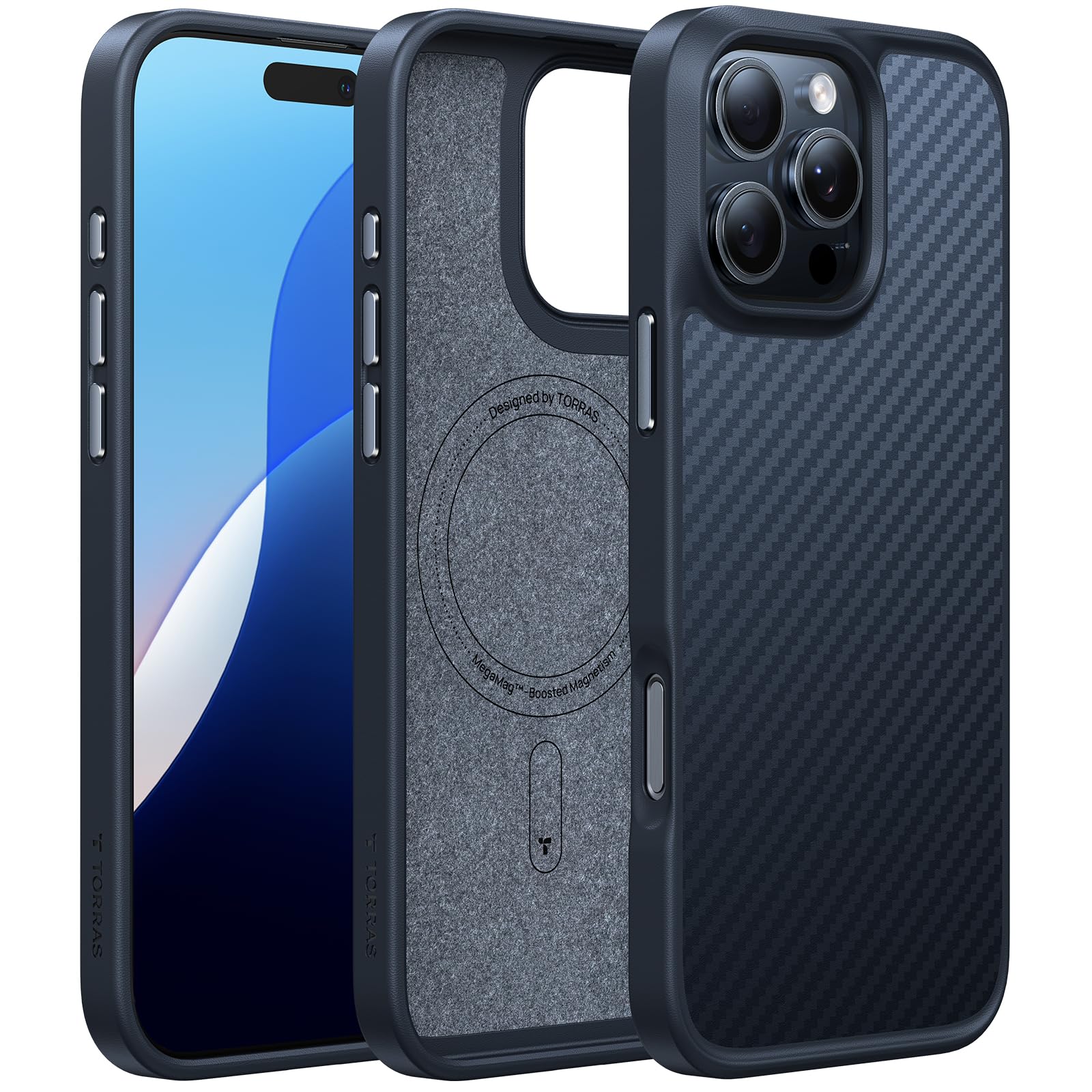 Funda Para Teléfono Torras, Magnética Mejorada, A Prueba De Golpes, Iphone 16 Pro - Venta Internacional.