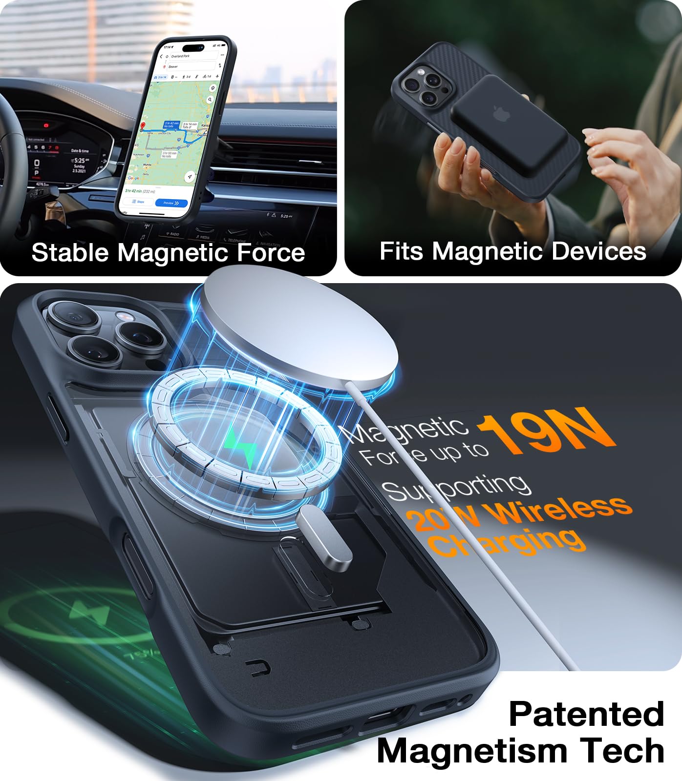 Foto 5 pulgar | Funda Para Teléfono Torras, Magnética Mejorada, A Prueba De Golpes, Iphone 16 Pro - Venta Internacional.