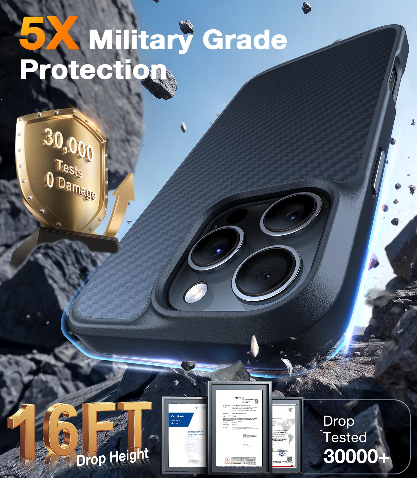 Foto 6 pulgar | Funda Para Teléfono Torras, Magnética Mejorada, A Prueba De Golpes, Iphone 16 Pro - Venta Internacional.