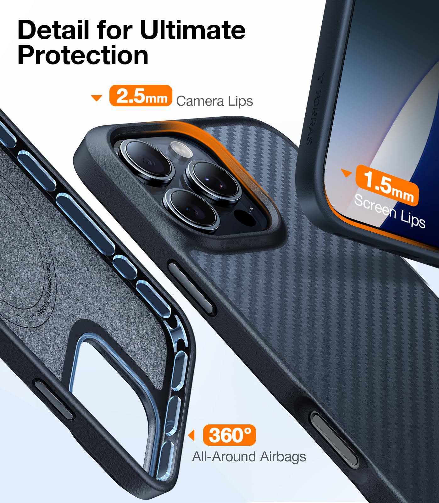 Foto 7 pulgar | Funda Para Teléfono Torras, Magnética Mejorada, A Prueba De Golpes, Iphone 16 Pro - Venta Internacional.