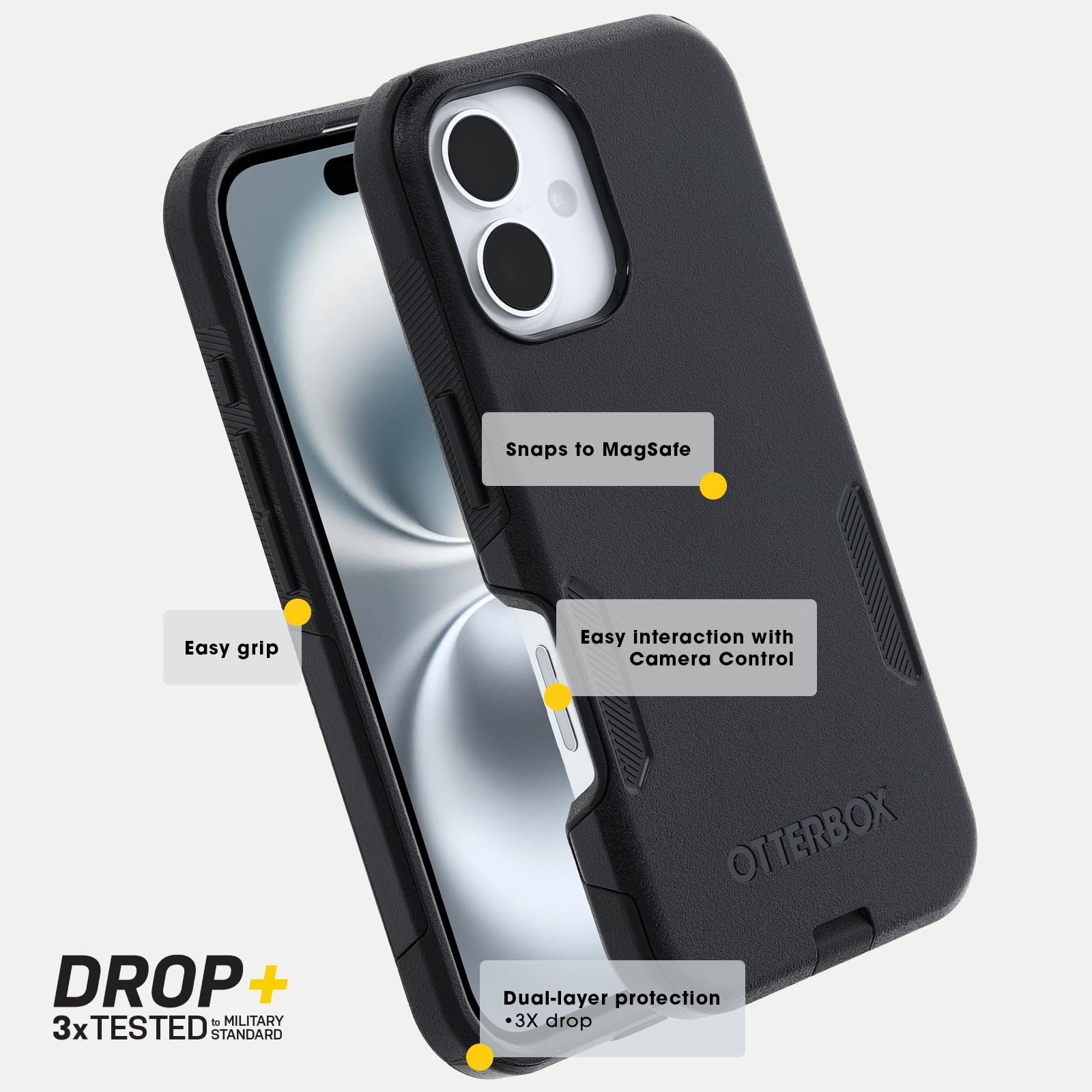 Foto 7 pulgar | Funda Otterbox Commuter Series Para Iphone 16 Pro Max, Color Azul - Venta Internacional.