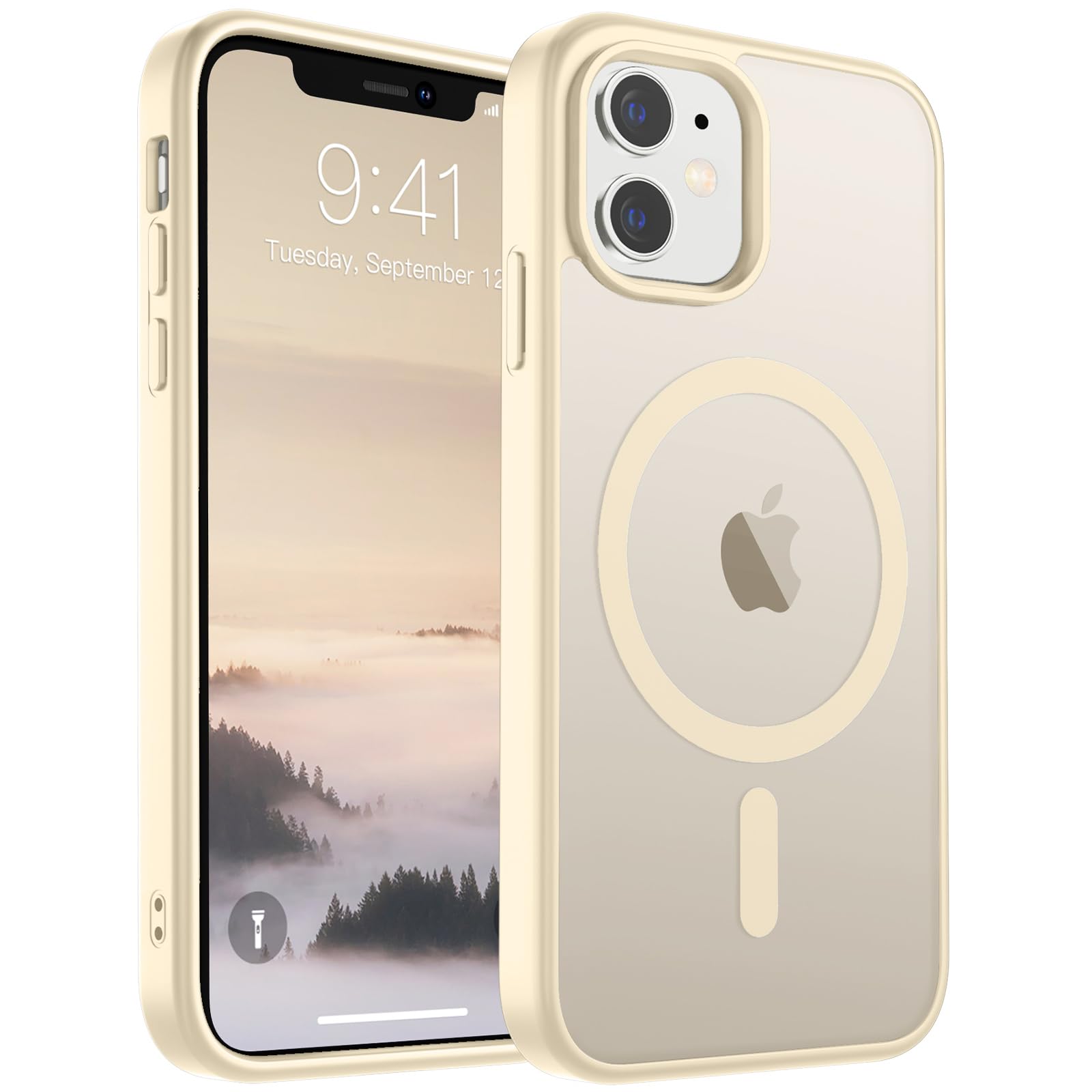 Foto 2 pulgar | Funda Magnética Supfine Para Iphone 11 Con Magsafe, Color Blanco Envejecido - Venta Internacional.