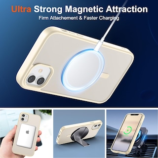 Foto 5 | Funda Magnética Supfine Para Iphone 11 Con Magsafe, Color Blanco Envejecido - Venta Internacional.