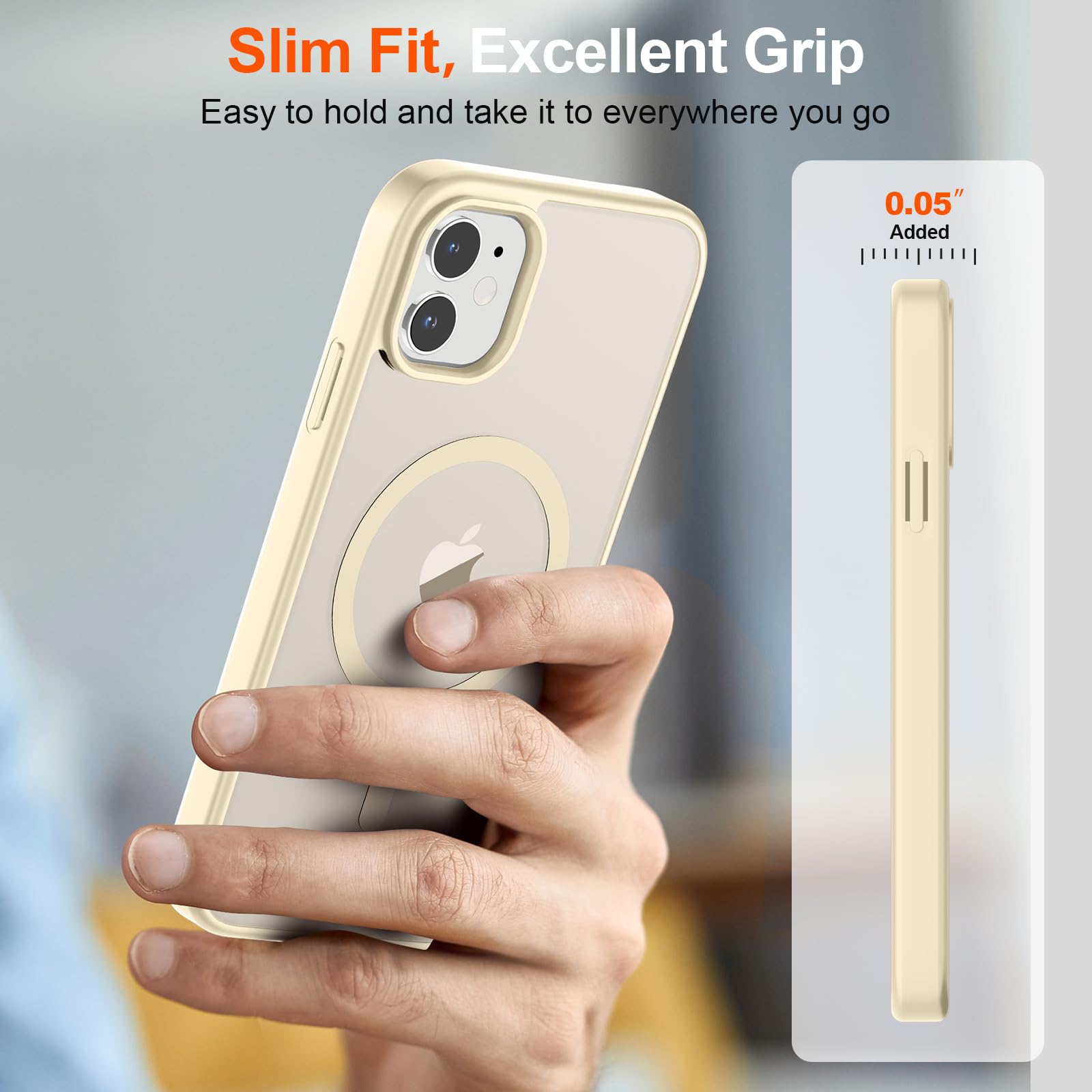 Foto 7 | Funda Magnética Supfine Para Iphone 11 Con Magsafe, Color Blanco Envejecido - Venta Internacional.