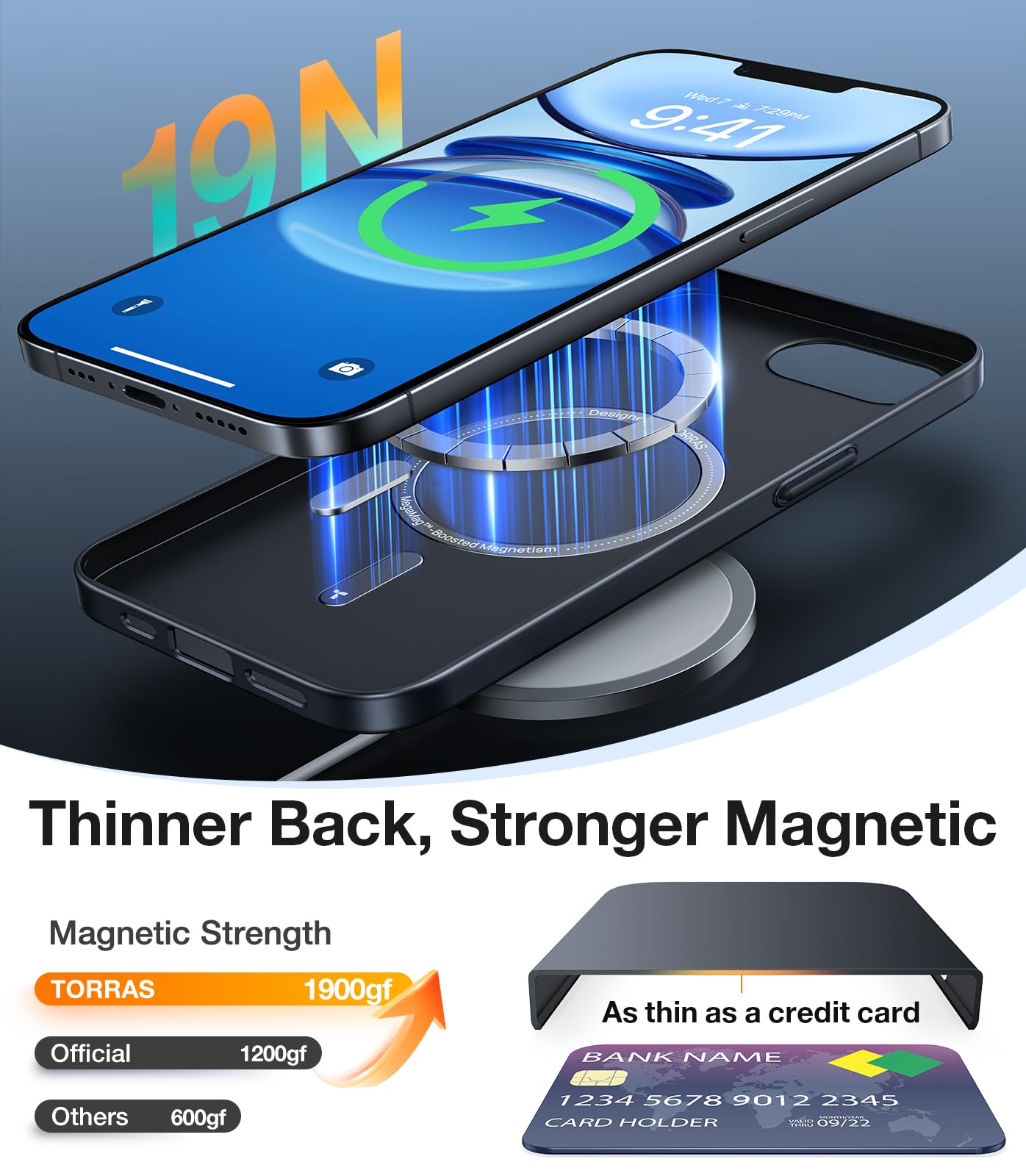 Foto 3 pulgar | Funda De Teléfono Torras Magnetic Slim Fit Para Iphone 16e De 6.1 Pulgadas - Venta Internacional.