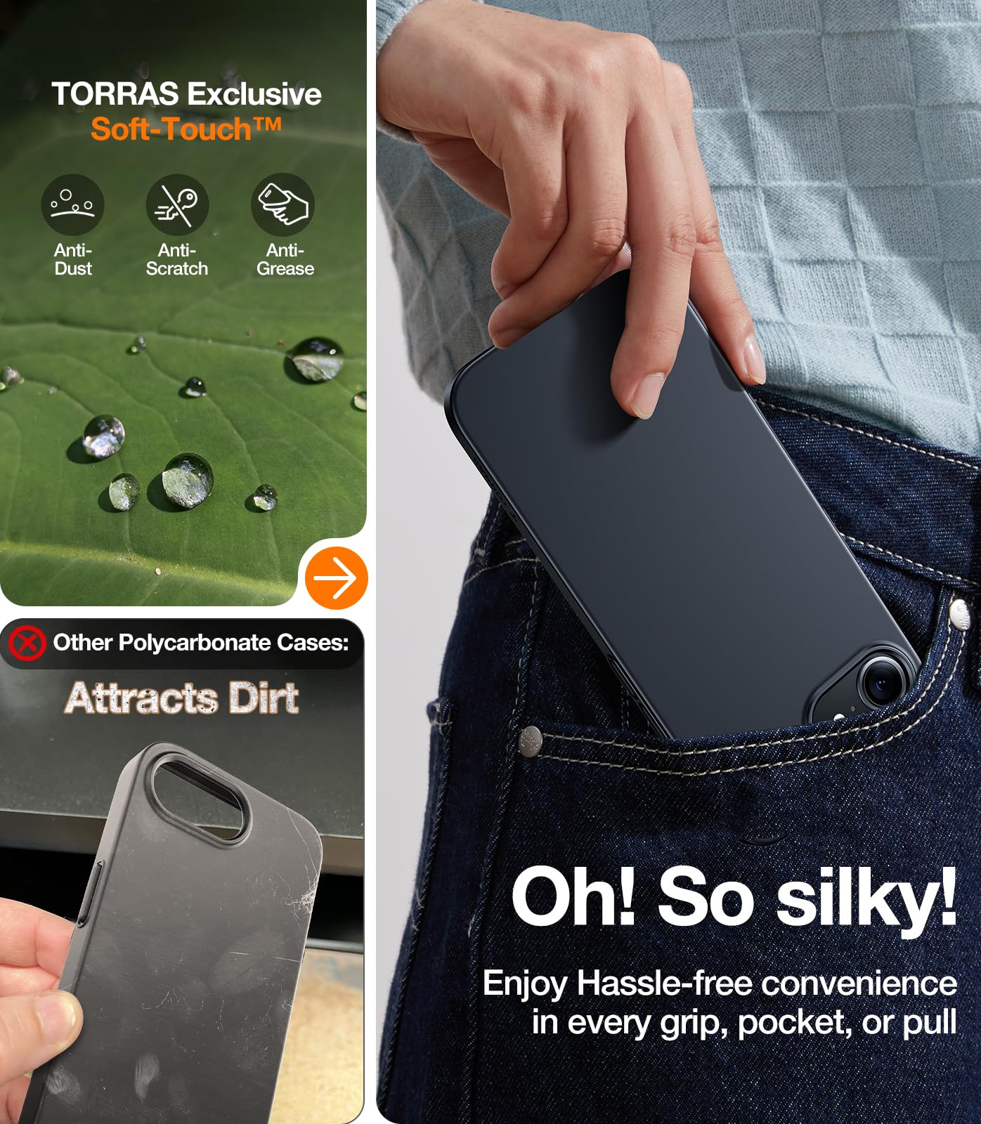 Foto 6 pulgar | Funda De Teléfono Torras Magnetic Slim Fit Para Iphone 16e De 6.1 Pulgadas - Venta Internacional.