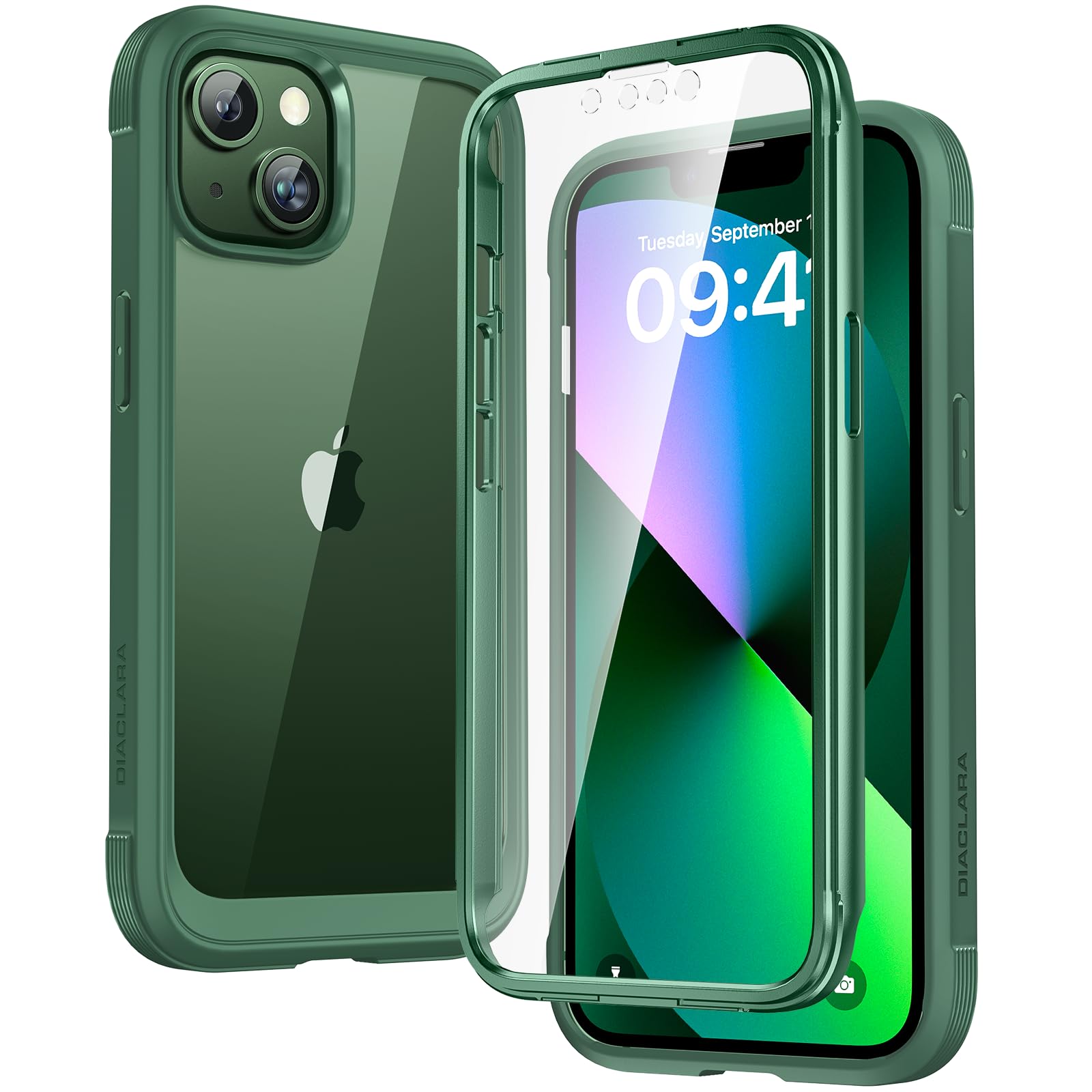 Foto 2 pulgar | Funda De Teléfono Diaclara Diseñada Para Iphone 13 6.1 (verde) - Venta Internacional.