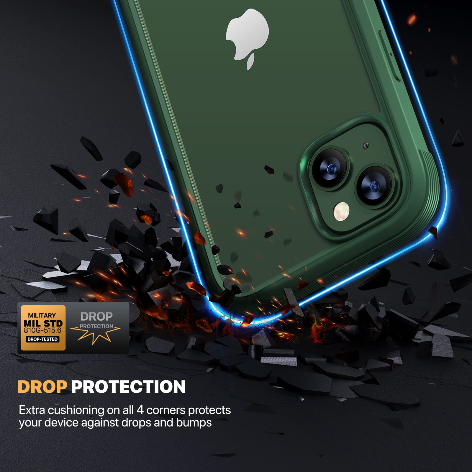 Foto 5 pulgar | Funda De Teléfono Diaclara Diseñada Para Iphone 13 6.1 (verde) - Venta Internacional.