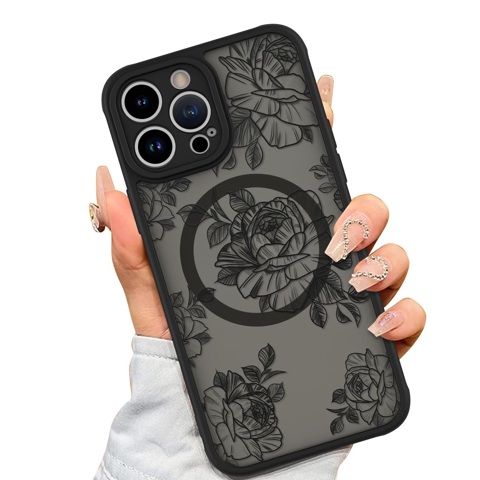 Foto 2 pulgar | Funda De Teléfono Aigomara Para Iphone 14 Pro Max Con Magsafe Black - Venta Internacional.