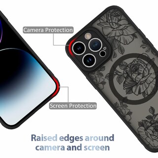 Foto 2 | Funda De Teléfono Aigomara Para Iphone 14 Pro Max Con Magsafe Black - Venta Internacional.