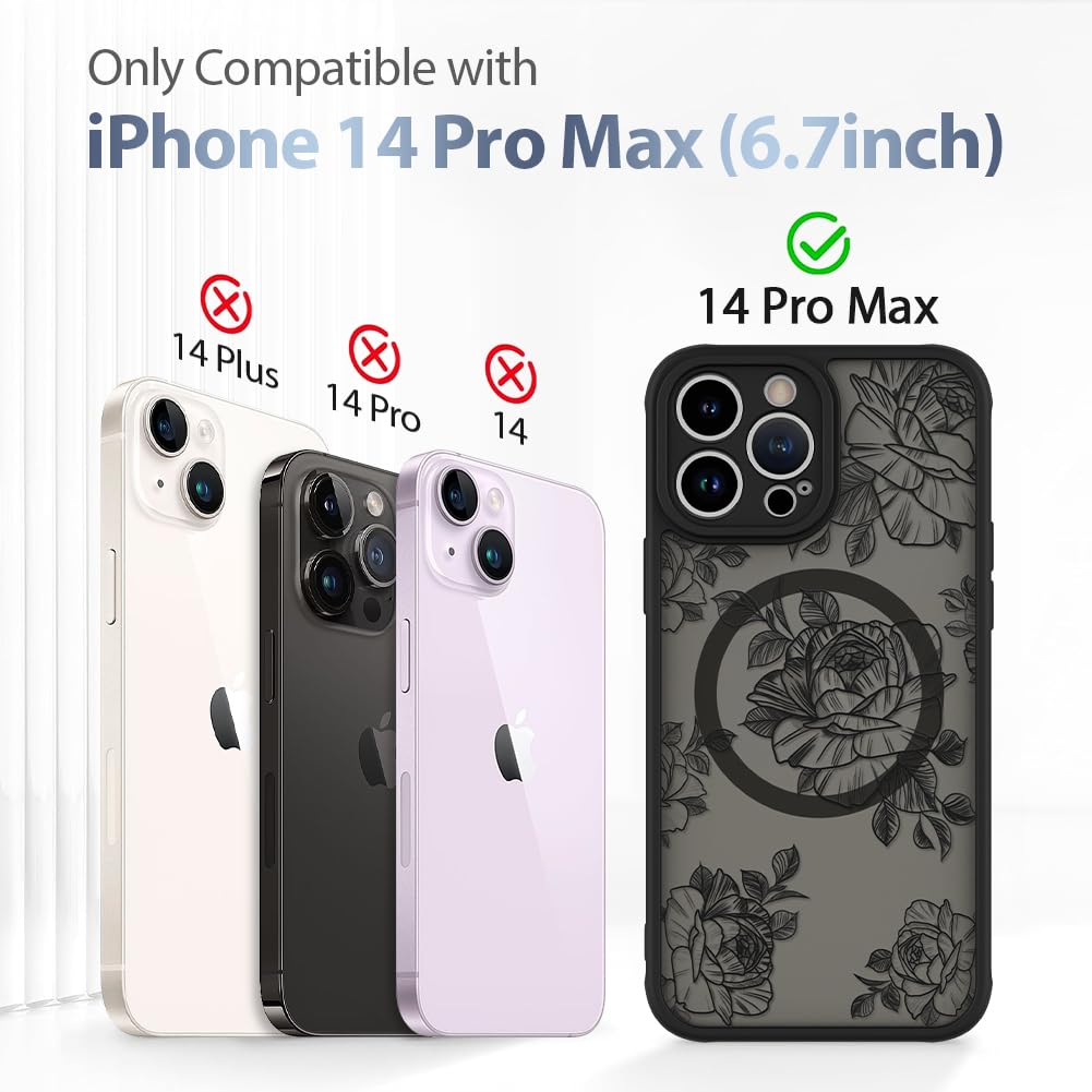 Foto 8 pulgar | Funda De Teléfono Aigomara Para Iphone 14 Pro Max Con Magsafe Black - Venta Internacional.