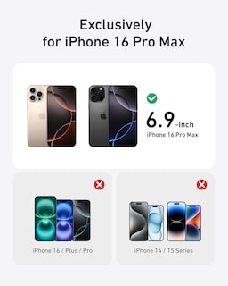 Foto 3 | Funda De Teléfono Anker Maggo Clear Magmagmagic Para Iphone 16 Pro Max - Venta Internacional.