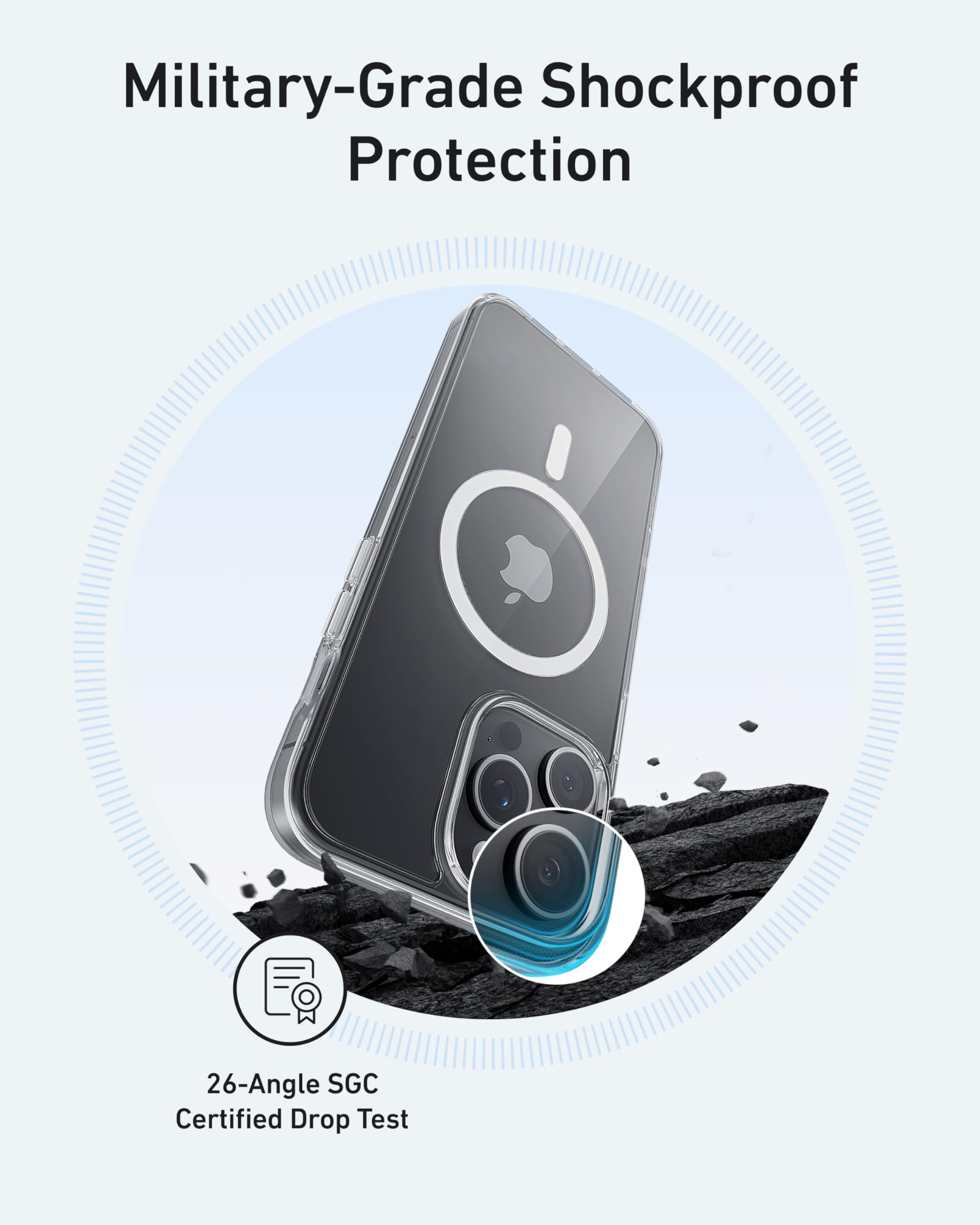 Foto 5 pulgar | Funda De Teléfono Anker Maggo Clear Magmagmagic Para Iphone 16 Pro Max - Venta Internacional.