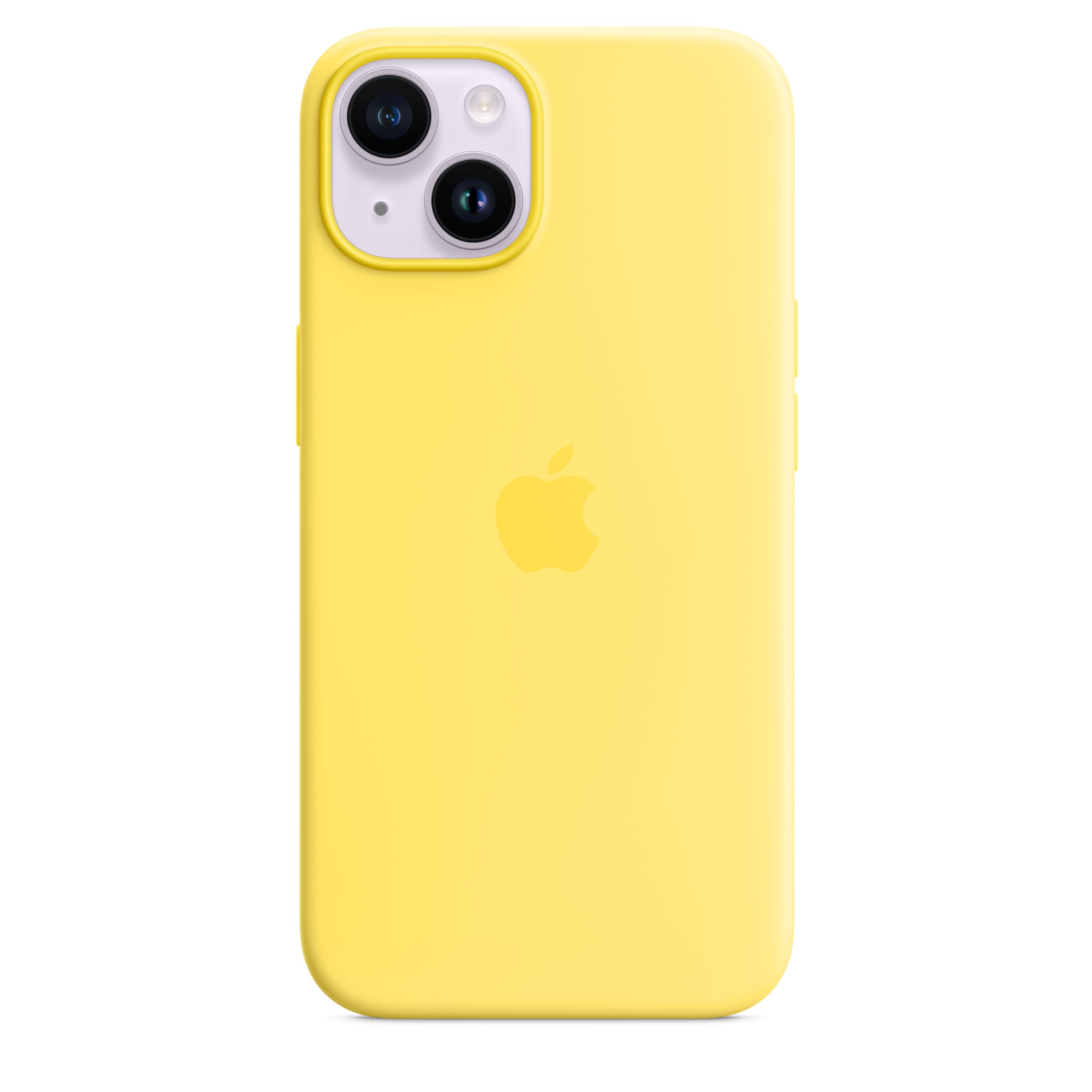 Foto 3 pulgar | Funda De Silicona Para Apple Iphone 14 Con Magsafe, Color Amarillo Canario - Venta Internacional.