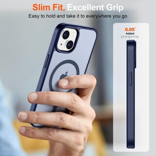 Foto 7 | Funda Magnética Supfine Para Iphone 15, Color Azul Marino - Venta Internacional.