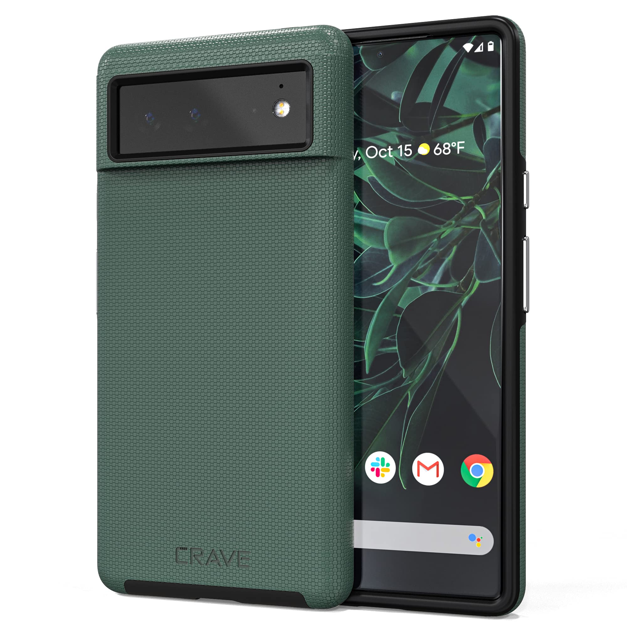 Funda Crave Dual Guard A Prueba De Golpes Para Google Pixel 6, Color Verde - Venta Internacional.