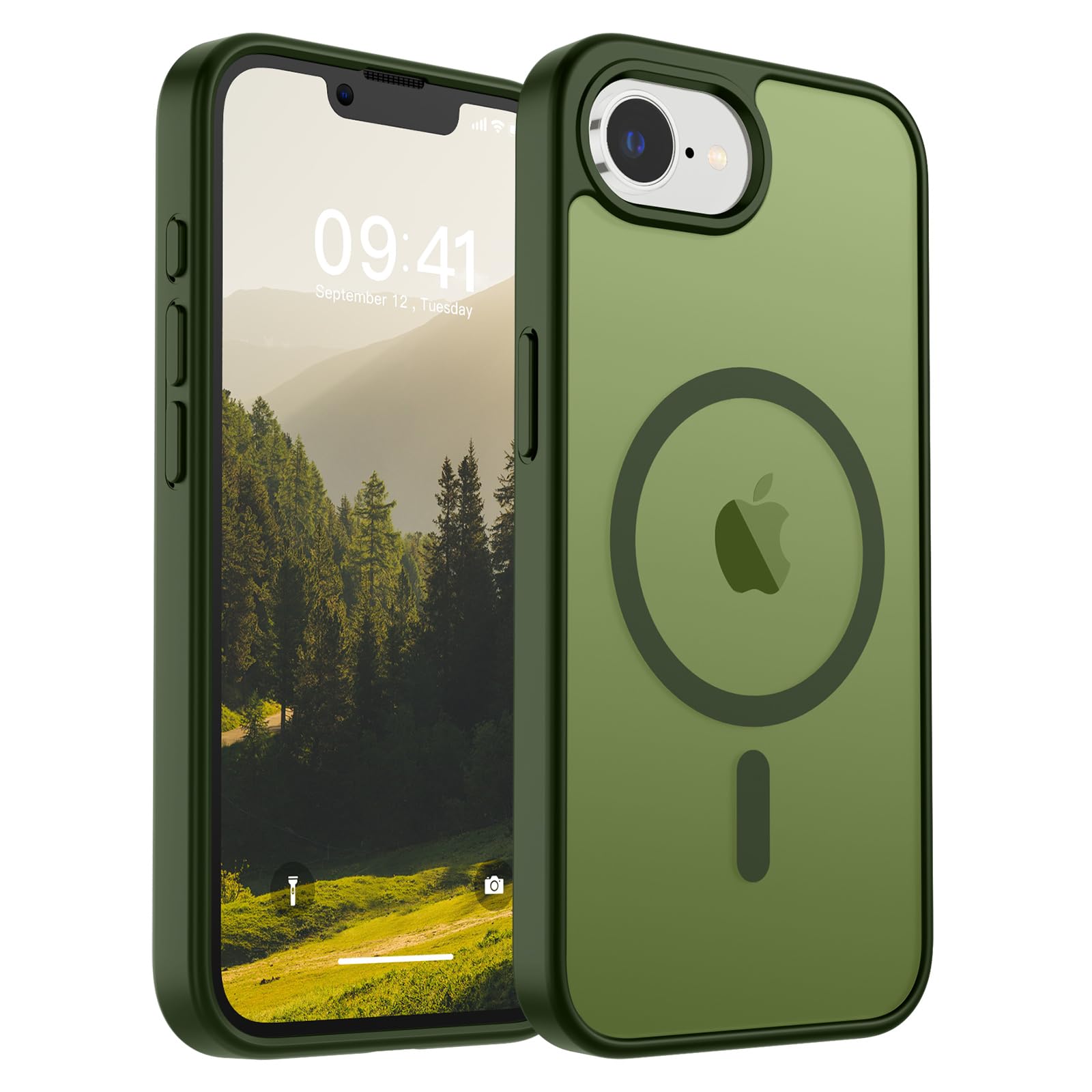 Foto 1 | Funda Magnética Supfine Para Iphone 16e 2025, Color Verde - Venta Internacional.