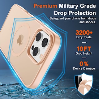 Foto 3 | Funda Magnética Supfine Para Iphone 16 Pro Max, Color Rosa Arena - Venta Internacional.
