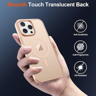Foto 6 | Funda Magnética Supfine Para Iphone 16 Pro Max, Color Rosa Arena - Venta Internacional.