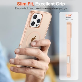 Foto 7 | Funda Magnética Supfine Para Iphone 16 Pro Max, Color Rosa Arena - Venta Internacional.