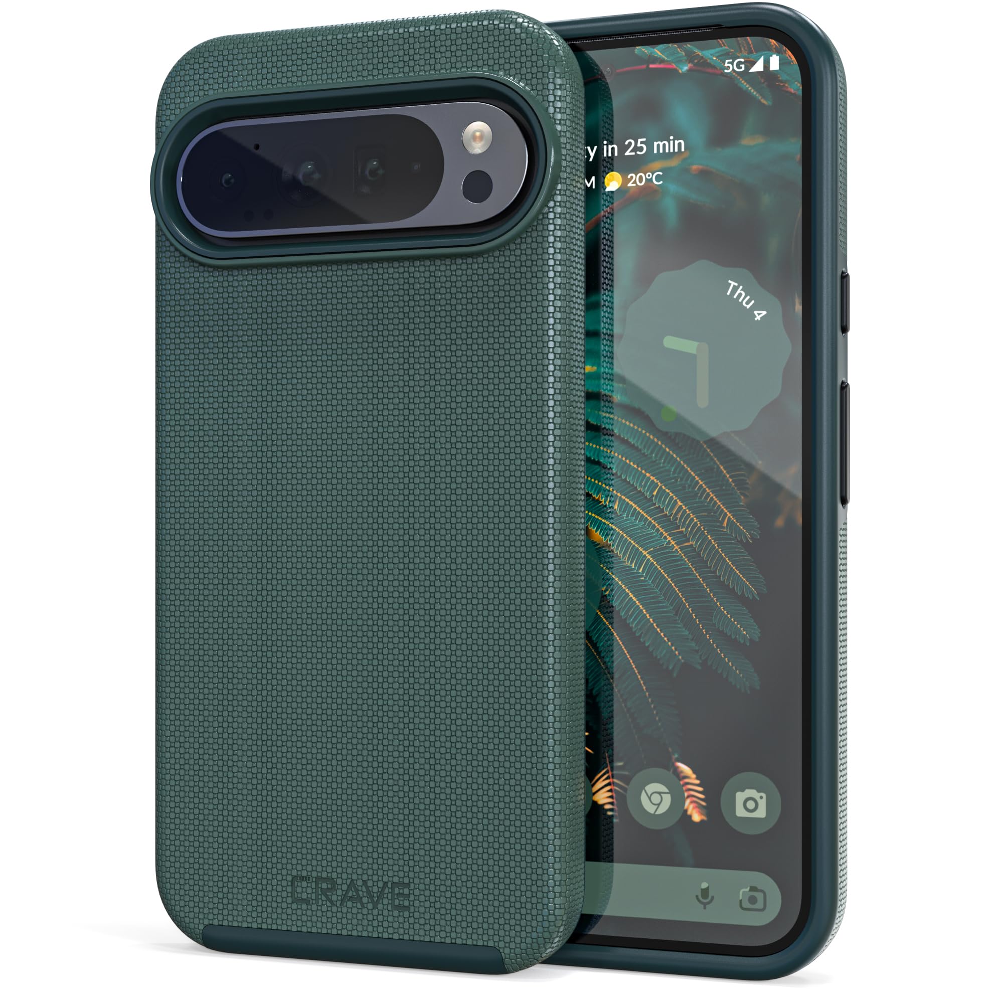 Foto 2 pulgar | Funda De Teléfono Crave Dual Guard Para Google Pixel 9 Pro Xl - Verde - Venta Internacional.
