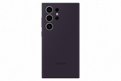 Foto 1 | Funda Para Teléfono Samsung Galaxy S24 Ultra Silicone Violeta Oscuro - Venta Internacional.