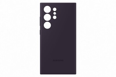 Foto 3 | Funda Para Teléfono Samsung Galaxy S24 Ultra Silicone Violeta Oscuro - Venta Internacional.