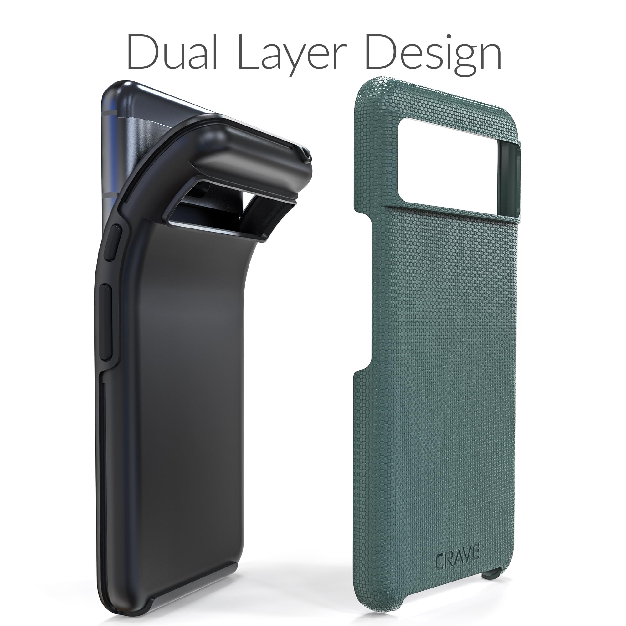 Foto 5 pulgar | Funda Para Teléfono Crave Dual Guard A Prueba De Golpes Para Google Pixel 8, Color Verde - Venta Internacional.