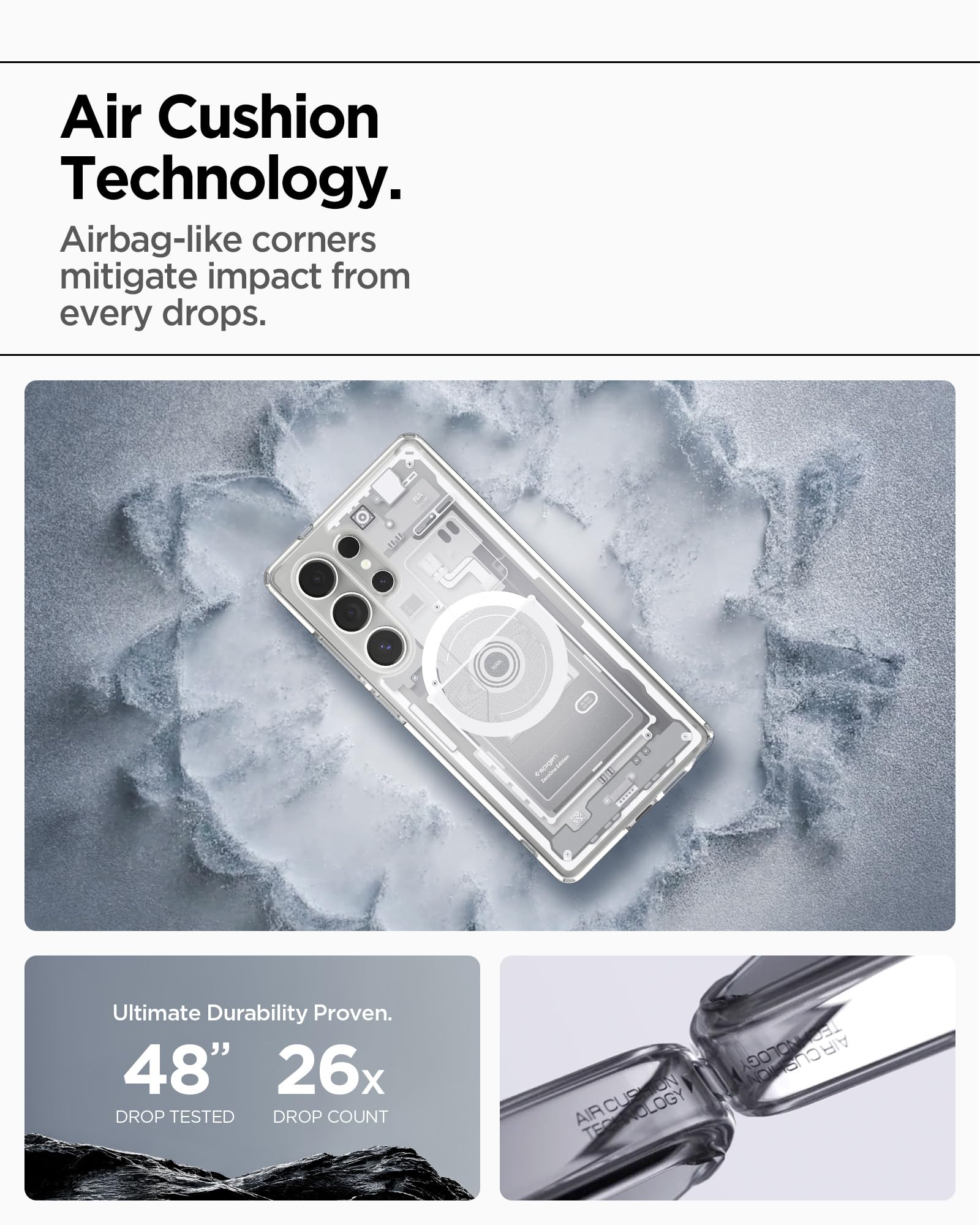 Foto 7 | Funda Spigen Ultra Hybrid Magfit Para El Galaxy S25 Ultra White - Venta Internacional.