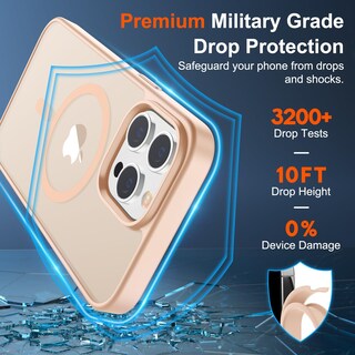 Foto 4 | Funda Magnética Supfine Para Iphone 15 Pro Max, Color Rosa Arena - Venta Internacional.