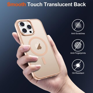 Foto 6 | Funda Magnética Supfine Para Iphone 15 Pro Max, Color Rosa Arena - Venta Internacional.