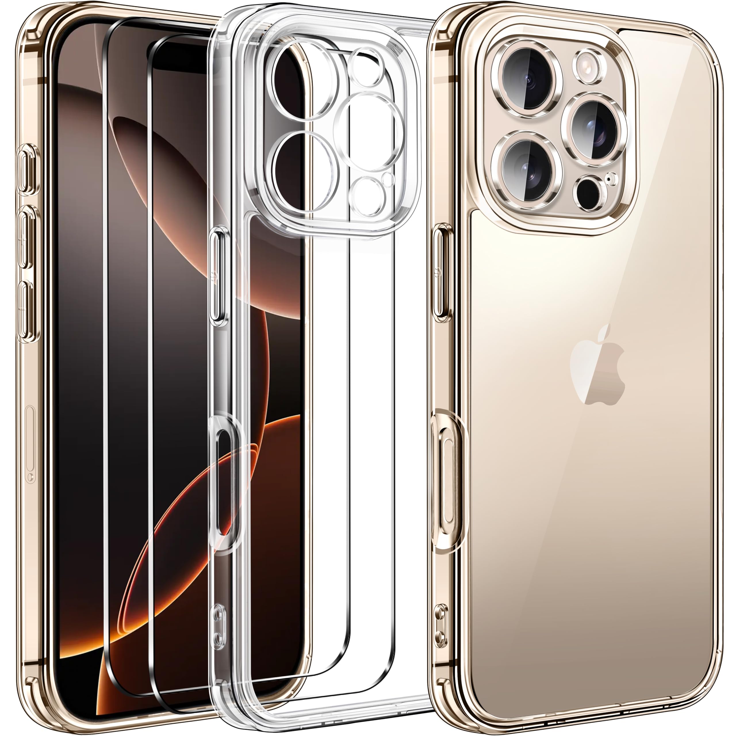 Foto 2 pulgar | Funda Ivoler Clear Para Iphone 16 Pro 6,3 Pulgadas 2024 Con 2 Cristales - Venta Internacional.