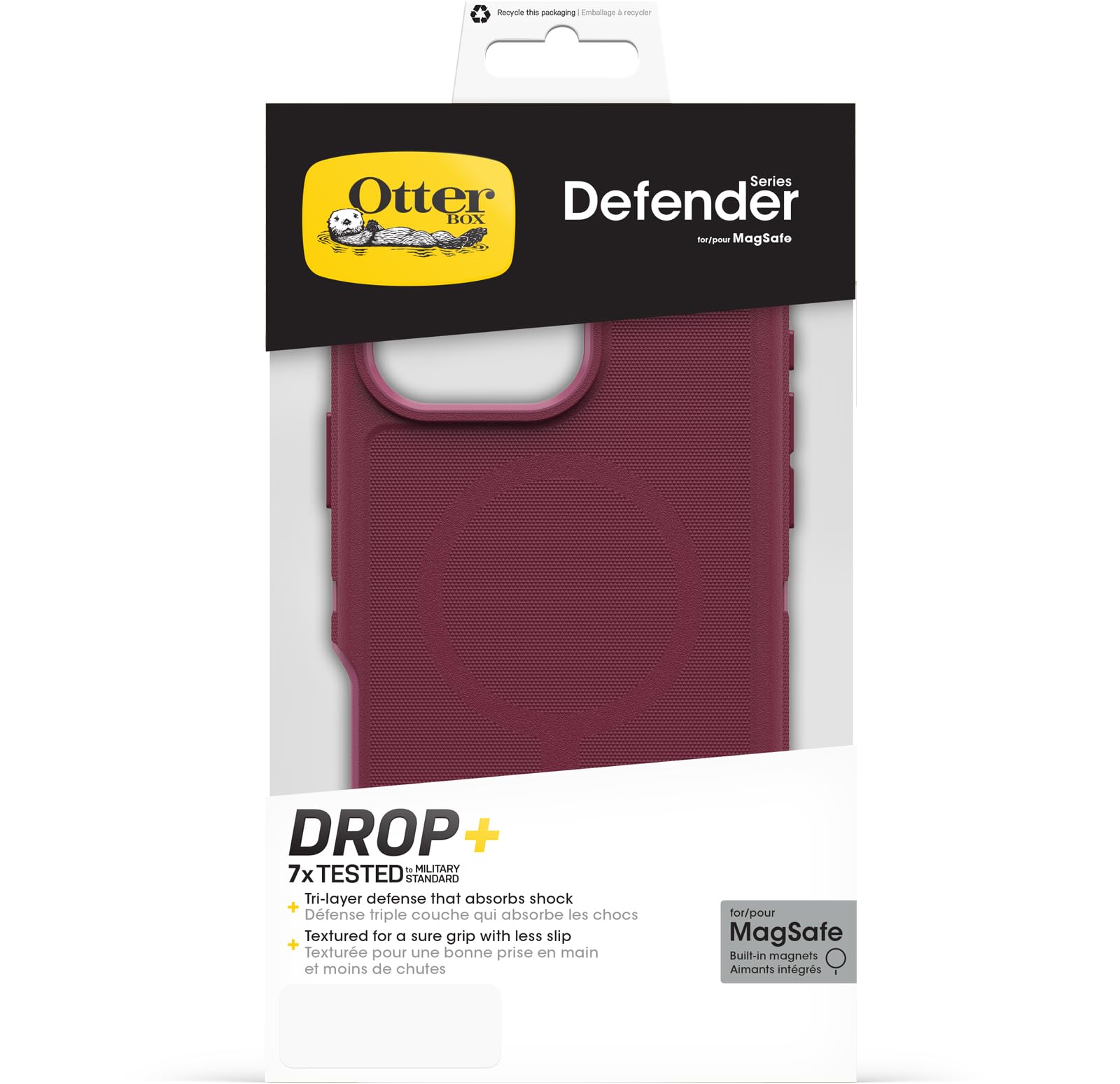 Foto 6 pulgar | Funda Otterbox Defender Series Para Iphone 16 Pro Max, Color Rosa - Venta Internacional.