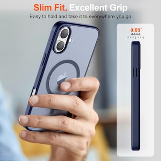 Foto 7 | Funda Magnética Supfine Para Iphone 16, Color Azul Marino - Venta Internacional.