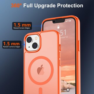 Foto 4 | Funda Magnética Supfine Para Iphone 14/13 Con Magsafe Orange - Venta Internacional.