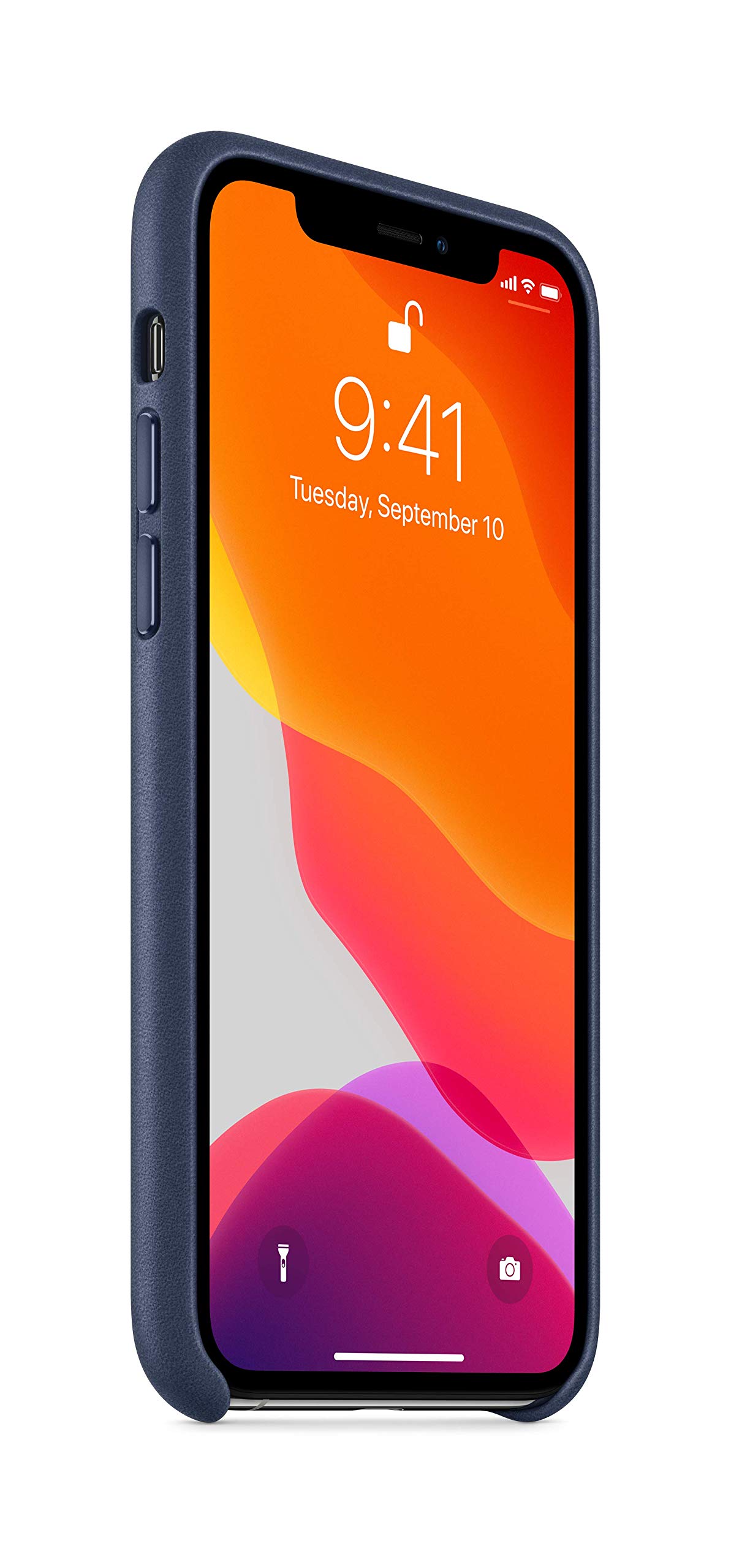 Foto 4 pulgar | Funda Apple Iphone 11 Pro De Piel Azul Medianoche - Venta Internacional.