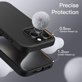 Foto 5 | Funda Jetech Silicone Para Iphone 15 Pro Max De 6.7 Pulgadas, Negra - Venta Internacional.