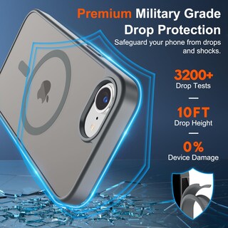 Foto 3 | Funda Magnética Supfine Para Iphone 16e 2025 Gris - Venta Internacional.