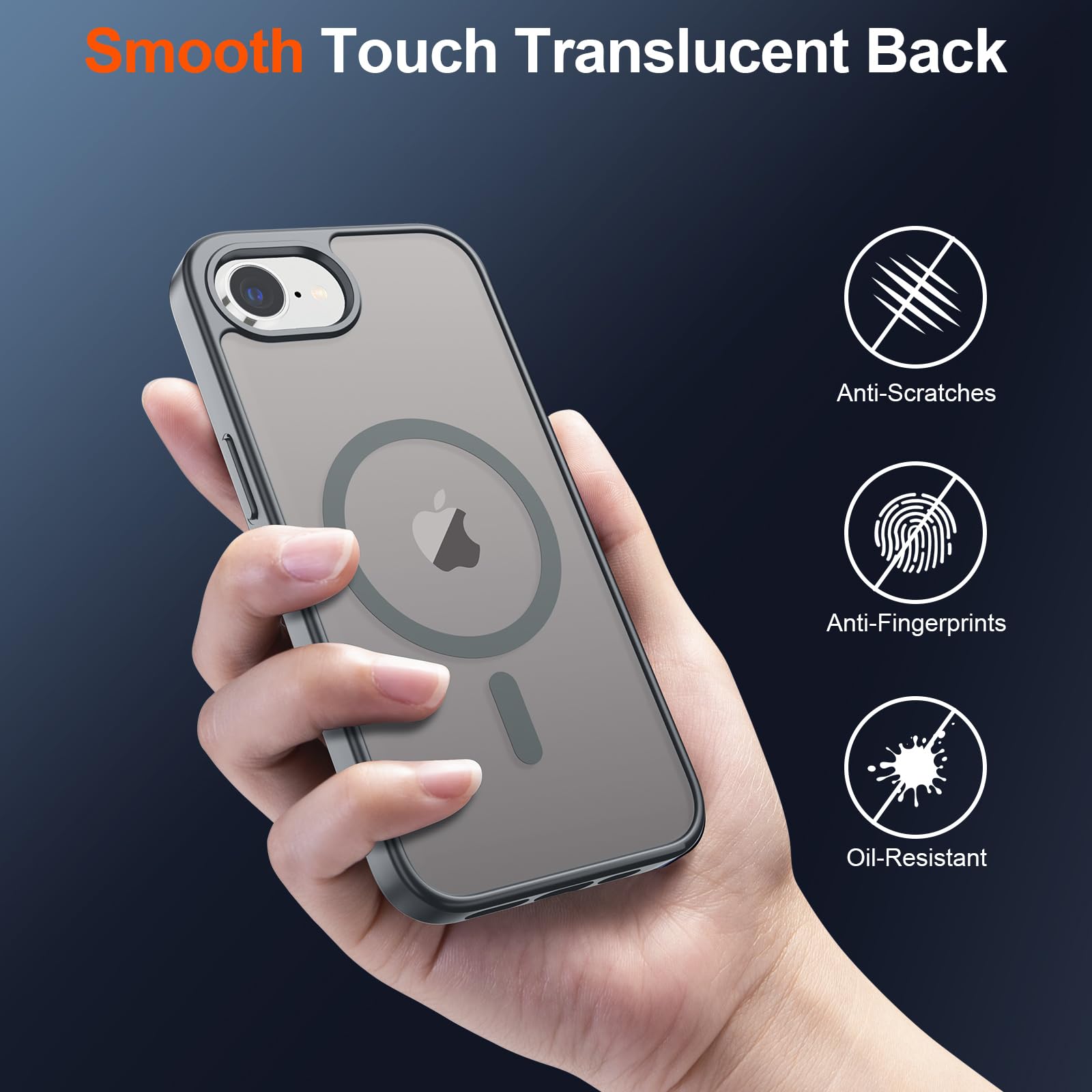 Foto 7 pulgar | Funda Magnética Supfine Para Iphone 16e 2025 Gris - Venta Internacional.