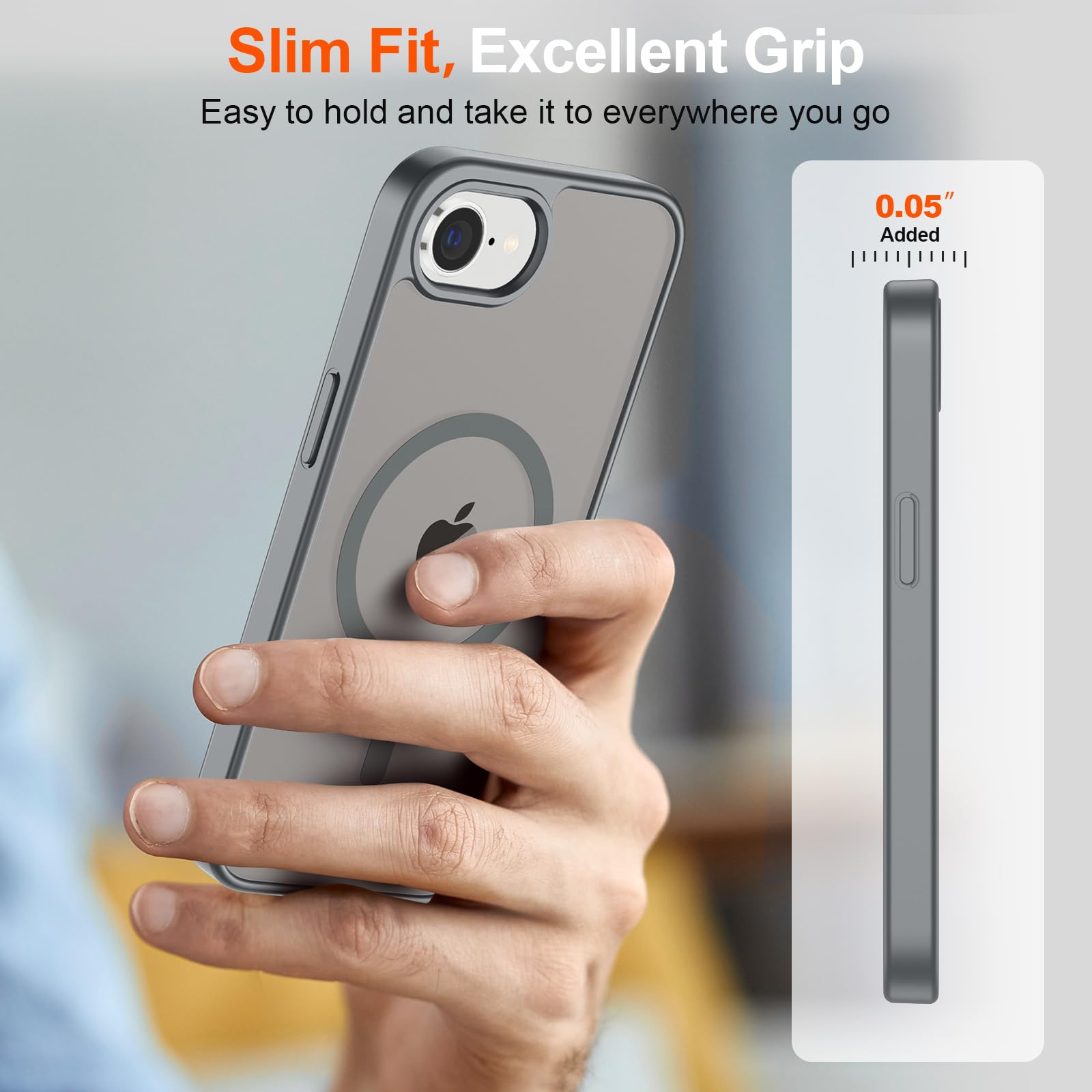 Foto 8 pulgar | Funda Magnética Supfine Para Iphone 16e 2025 Gris - Venta Internacional.