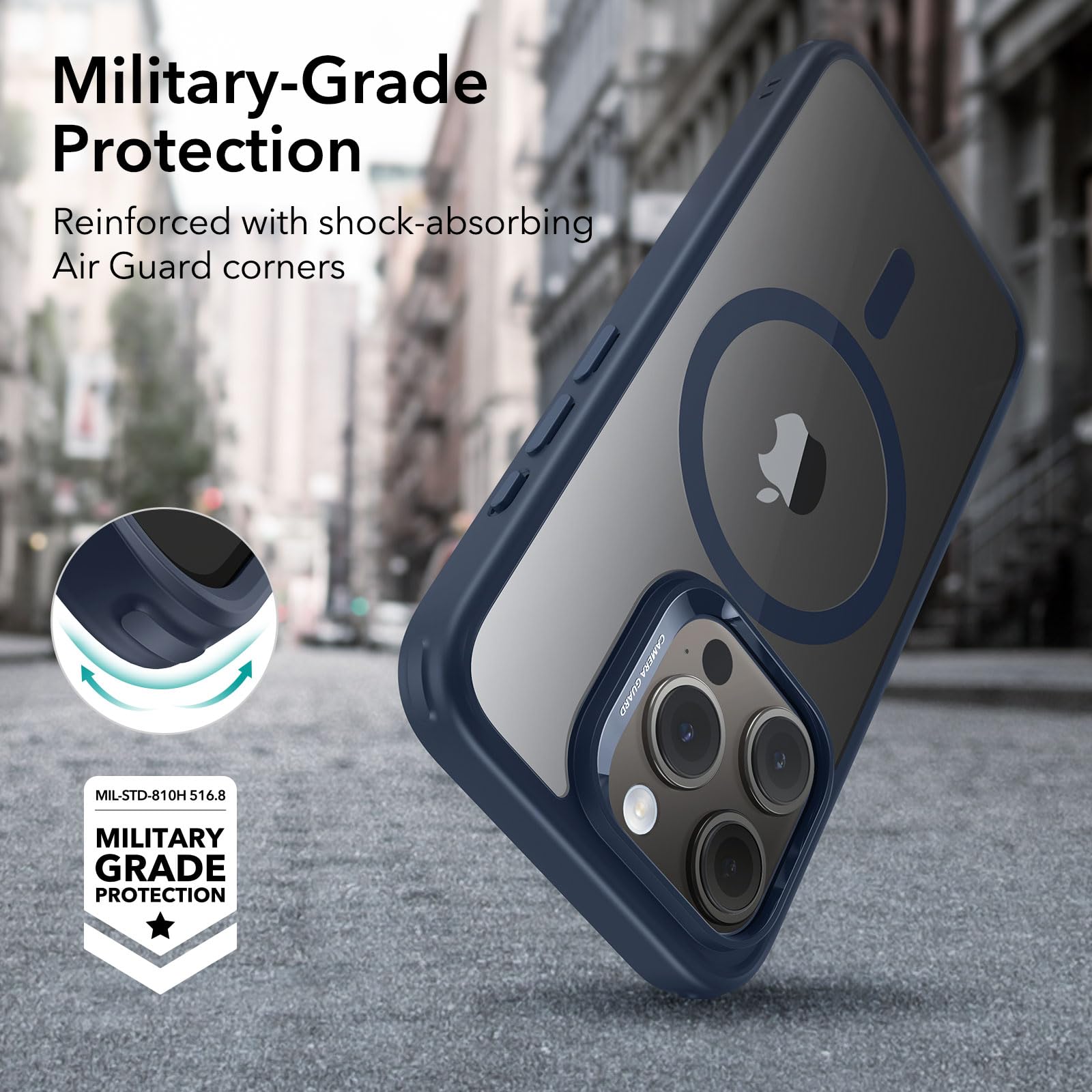 Foto 6 pulgar | Funda De Teléfono Esr Para Iphone 15 Pro Con Magsafe De Grado Militar - Venta Internacional.