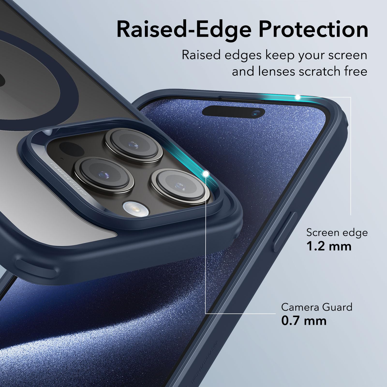 Foto 7 pulgar | Funda De Teléfono Esr Para Iphone 15 Pro Con Magsafe De Grado Militar - Venta Internacional.