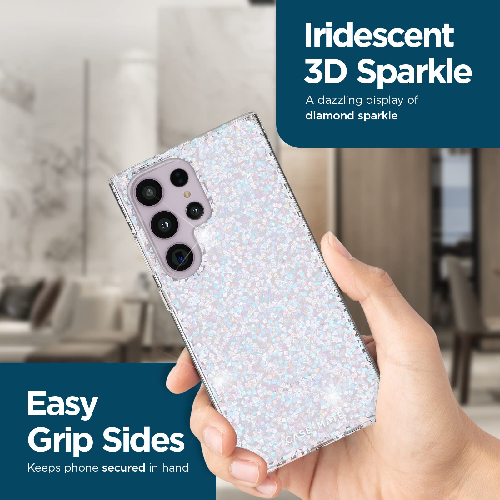 Foto 7 pulgar | Funda De Teléfono Case-mate Para Samsung Galaxy S23 Ultra Twinkle Diamond - Venta Internacional.