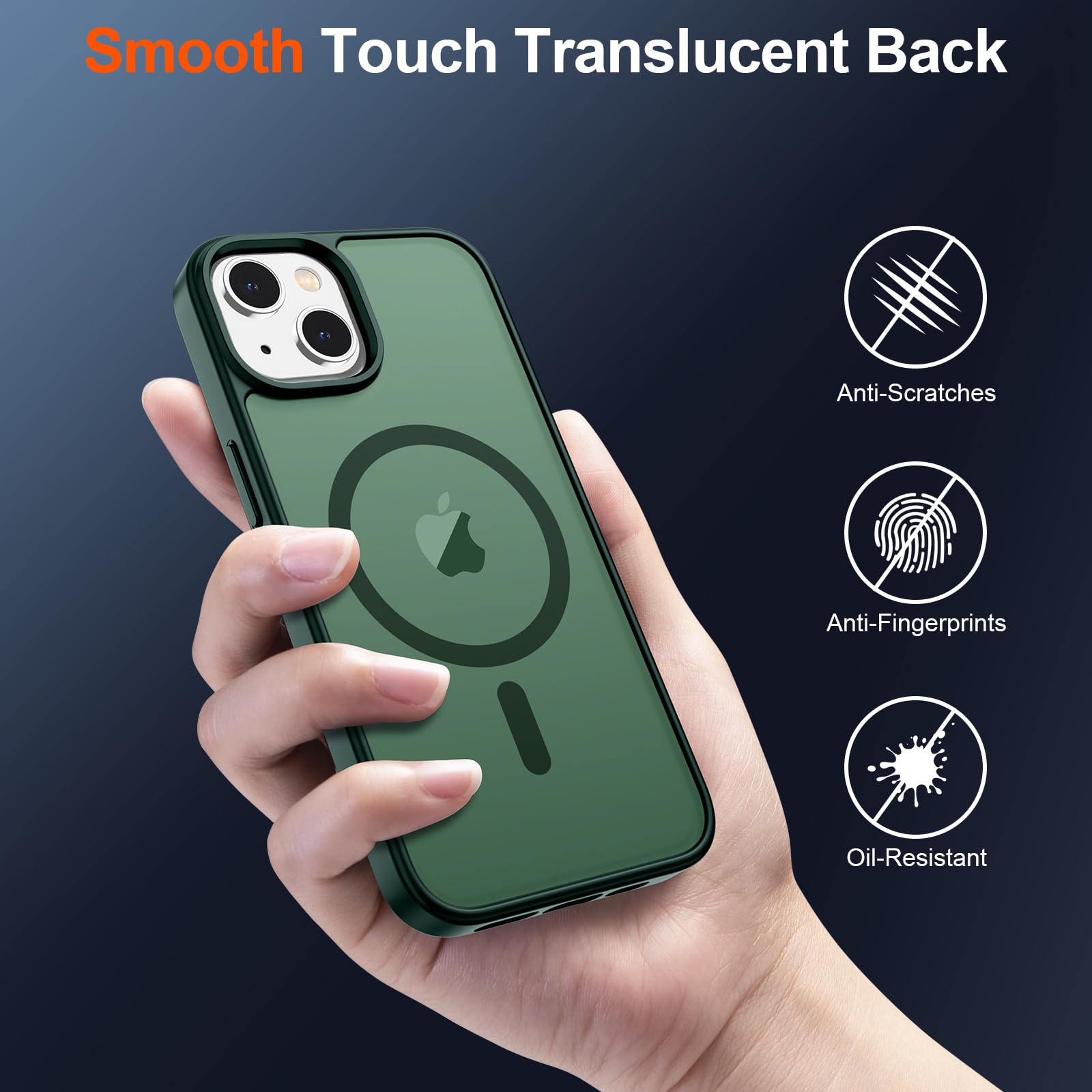 Foto 6 | Funda Magnética Supfine Para Iphone 15 Plus/14 Plus, Color Verde - Venta Internacional.